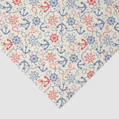 Roter und marinierter Hintergrund mit Anker Seidenpapier (Ausschnitt)