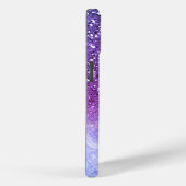 Roter und orangefarbener Glitzer, Goldmarmor, Pers Case-Mate iPhone Hülle (Rückseite / Rechts)