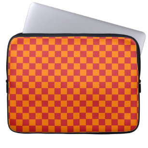 Roter und orangefarbener Motor Vintag Laptopschutzhülle