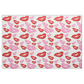 Roter und rosa Lippenstift-Druck Stoff (Fat Quarter (45,7 x 55,9 cm))