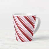 Roter und rosa Pfefferminzstreifen Milchtasse (Rechte Ecke)