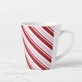 Roter und rosa Pfefferminzstreifen Milchtasse (Rechts)