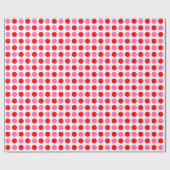 Roter und rosa Polka Dot Geschenkpapier (Flach)