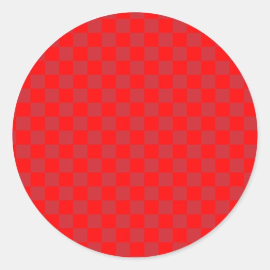 Roter und roter Motor Vintag Runder Aufkleber (Vorderseite)