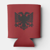 Roter und Schwarzer Albanischer Adler kann kühlen Dosenkühler (Rückseite)