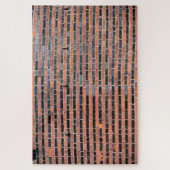 Roter und schwarzer Backstein ikonisches Holstento Puzzle (Vertikal)