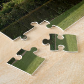 Roter und schwarzer Backstein ikonisches Holstento Puzzle (Seite)