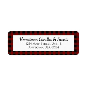 Roter und schwarzer Büffel-kariertes rustikales