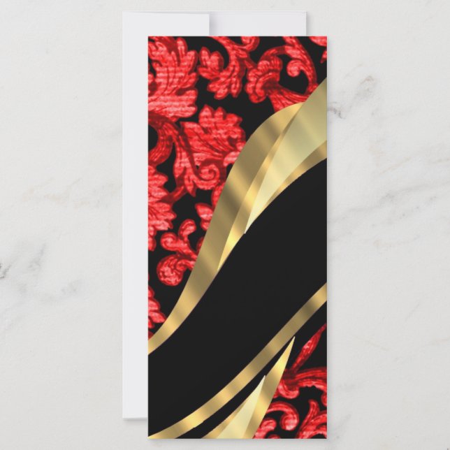 Roter und schwarzer Damast (Vorderseite)