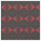 Roter und schwarzer Diamant-Muster-Baumwollgewebe Stoff (Nahaufnahme)