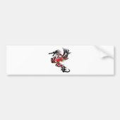 Roter und schwarzer Drache Autoaufkleber (Vorne)