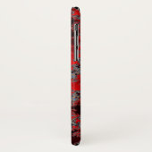 Roter und schwarzer Fraktal Yin-Yang iPhone Kasten Case-Mate iPhone Hülle (Hinten/Links)