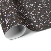 Roter und schwarzer Glitter Geschenkpapier (Rolleneckpunkt)