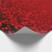 Roter und schwarzer Glitzer Ombre Geschenkpapier (Ecke)