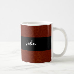 Roter und schwarzer Grunge-individueller Name JOHN Kaffeetasse