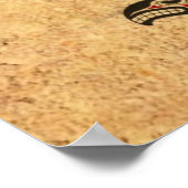 Roter und Schwarzer Haida Spirit Killer Whale Poster (Ecke)