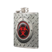 Roter und schwarzer industrieller flachmann (Links)