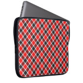 Roter und schwarzer Karton Laptopschutzhülle (Vorne Rechts)