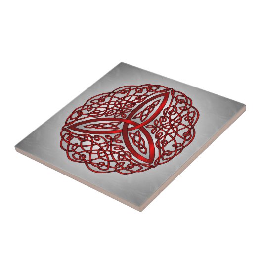 Roter und schwarzer keltischer fliese (Seite)