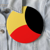 Roter und schwarzer Kreis auf gelbem Hintergrund A Button (Beispiel)