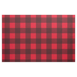 Roter und schwarzer Lumberjack Buffalo karierter F Stoff