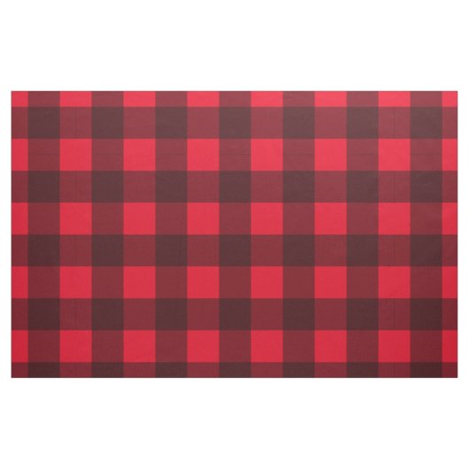 Roter und schwarzer Lumberjack Buffalo karierter F Stoff (Fat Quarter (45,7 x 55,9 cm))