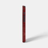 Roter und schwarzer Python-Druck iPhone Hülle (Linke Seite)