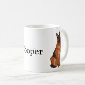 Roter und Schwarzer Schäfer GSD Kaffeetasse (VorderseiteRechts)