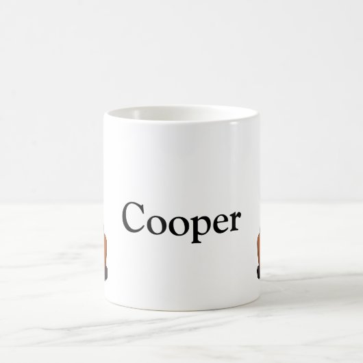 Roter und Schwarzer Schäfer GSD Kaffeetasse (Mittel)