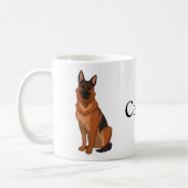 Roter und Schwarzer Schäfer GSD Kaffeetasse (Links)