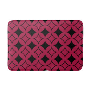 Roter und schwarzer Shippo Badematte
