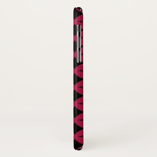 Roter und schwarzer Shippo Case-Mate iPhone Hülle (Hinten/Links)