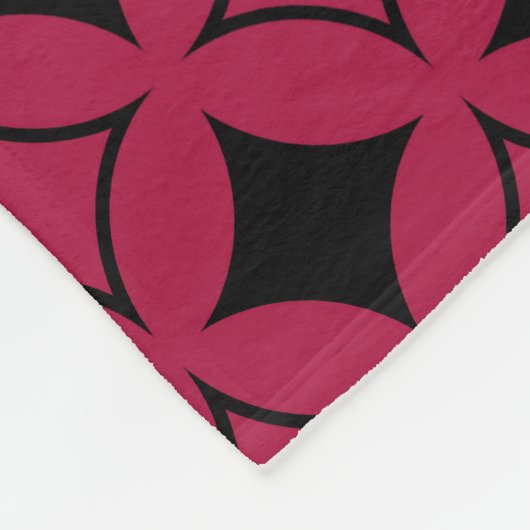 Roter und schwarzer Shippo Fleecedecke (Ecke)