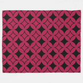 Roter und schwarzer Shippo Fleecedecke (Vorderseite (Horizontal))