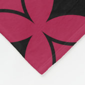 Roter und schwarzer Shippo Fleecedecke (Ecke)