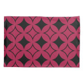 Roter und schwarzer Shippo Kissenbezug (Rückseite)