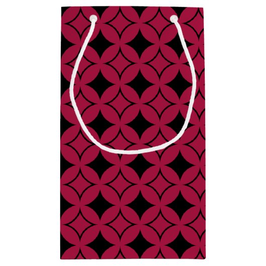 Roter und schwarzer Shippo Kleine Geschenktüte (Rückseite)