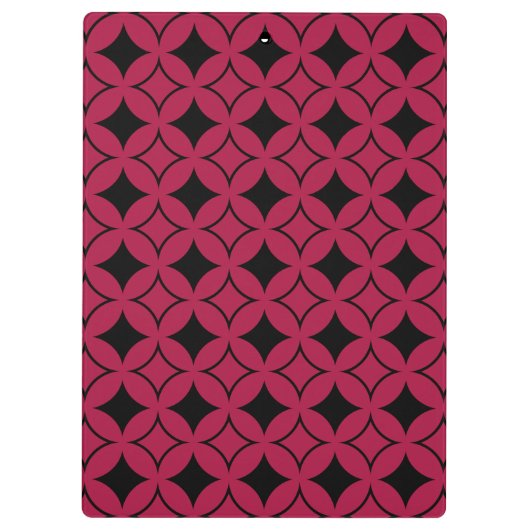 Roter und schwarzer Shippo Klemmbrett (Rückseite)