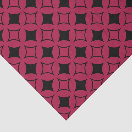 Roter und schwarzer Shippo Seidenpapier (Ausschnitt)