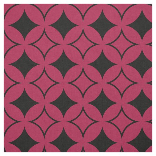 Roter und schwarzer Shippo Stoff (Muster)