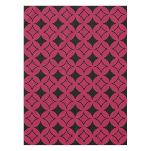 Roter und schwarzer Shippo Tischdecke (Vorderseite)
