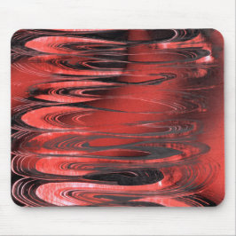 Roter und Schwarzer Surrealer Frühling Mousepad