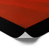 Roter und Schwarzer Taekwondo-Hurrikan Poster (Ecke)