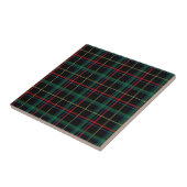Roter und schwarzer Tartan-kariertes Muster Fliese (Seite)