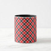 Roter und schwarzer Tartan Tasse (Zentrum)