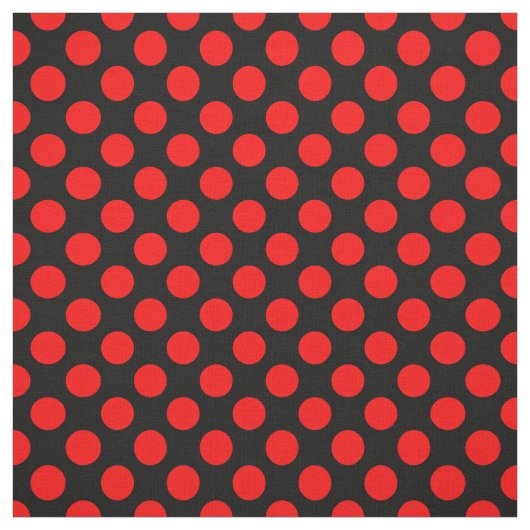 Roter und schwarzer Tupfen Stoff (Muster)