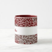 Roter und silberner Dahlien Tasse (Zentrum)