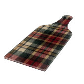 Roter und Waldgrüner Flanell-Karo Schneidebrett (Ecke)