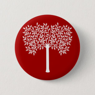 Roter und Weißbaum Button