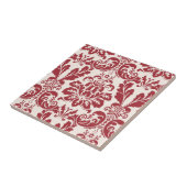 Roter und weißer Damast der Fliese… Fliese (Seite)